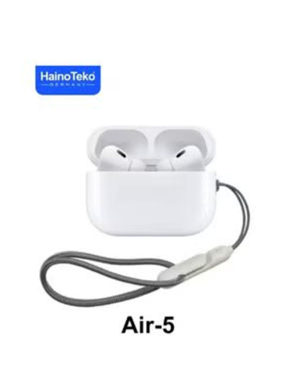 Haino Teko Germany Air-5 Wireless Bluetooth In-Ear Earbuds, White