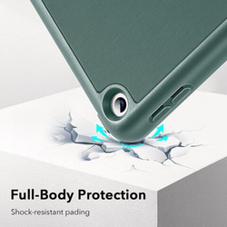 Esr Apple iPad 9/8/7 Gen 10.2-inch 2021/2020/2019 Trifold Stand Auto Sleep Wake Rebound Series Tablet Flip Case Cover with Pencil Holder, Green