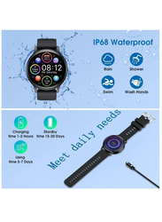 HD Touch Screen Bluetooth Smartwatch, Black