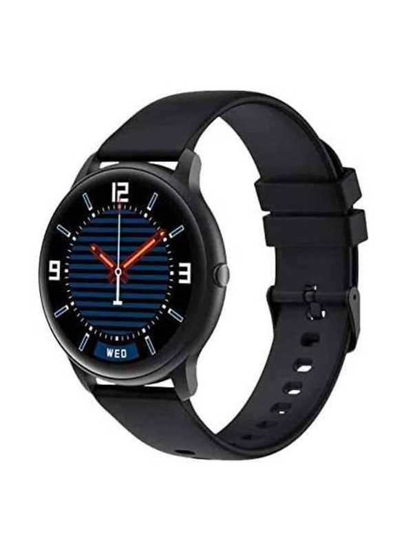 Round Full Touch Screen Smartwatch, with Tracker, Black