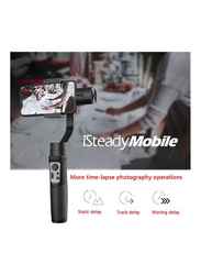 Hohem Universal Isteady Mobile Wireless Control Vertical Shooting Panorama Mode Handheld Gimbal Stabilizer for Smartphones, Black