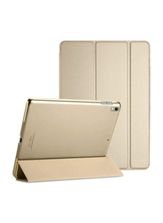 Apple iPad 6th/5th Gen 9.7-inch 2018/2017 Slim Fit Lightweight Smart TPU Tablet Flip Case Cover, Gold