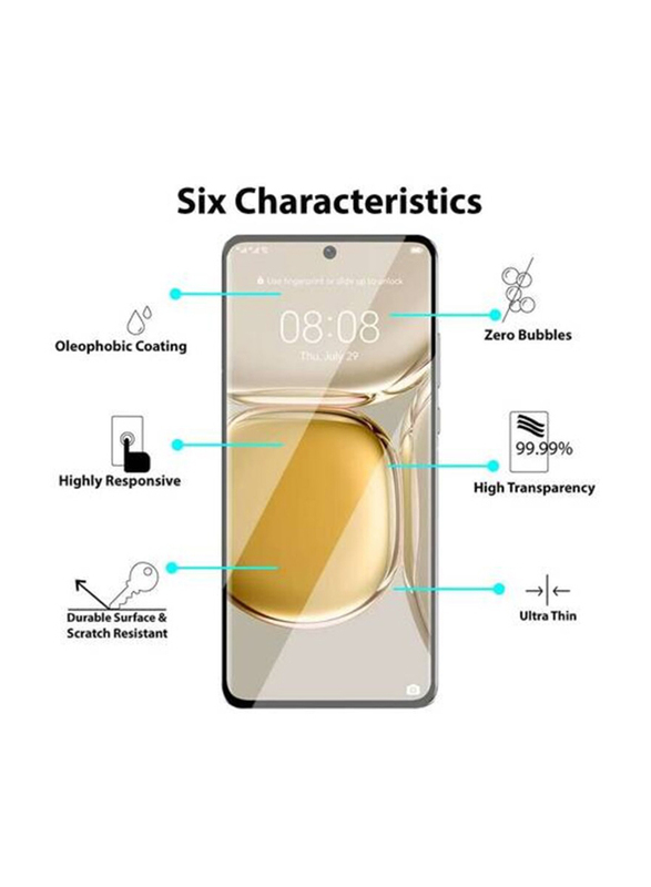 Huawei P50 Pro Protective 5D Glass Screen Protector, Clear