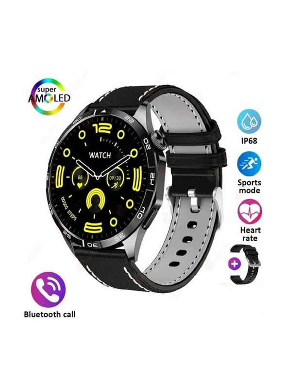 Roxxon Germany New Bluetooth Calling Fitness Tracker with Heart Rate Sleep Monitor Smartwatch, Black