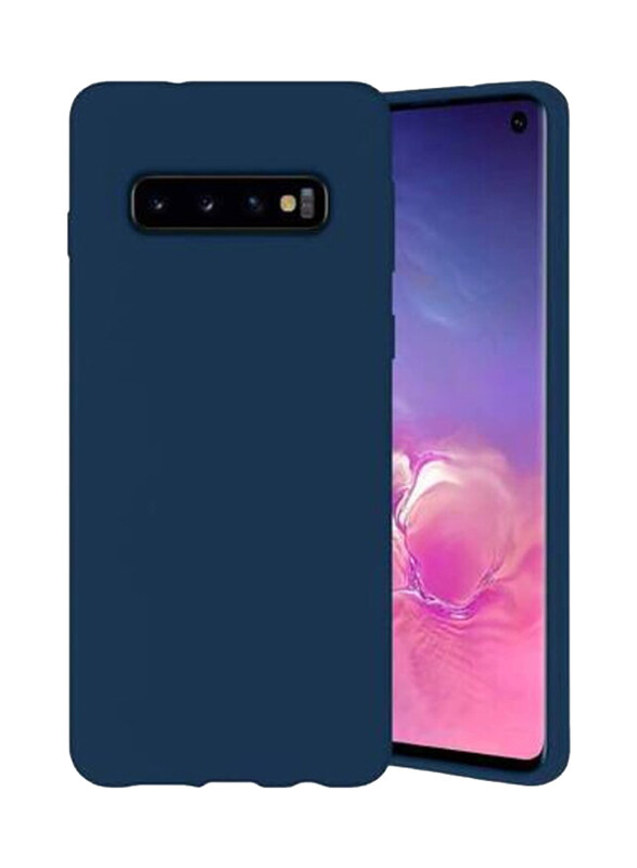 

Generic Samsung Galaxy S10 Plus Soft Silicone Mobile Phone Case Cover, Blue