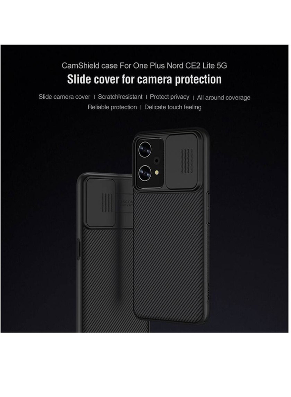 Nillkin OnePlus CE2 Lite 5g CamShield Pro Slide Camera Protection Privacy Back Mobile Phone Case Cover, Black