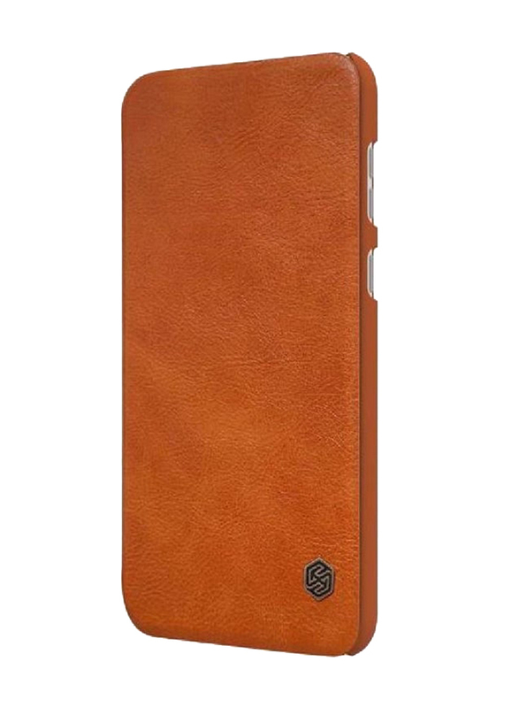 Nillkin Huawei P50 Qin Series Classic Flip Leather Protective Mobile Phone Case Cover, Brown