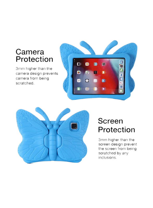 Apple iPad 4th Gen 10.9inch 2020/iPad Pro 11inch 2020/2018 Kids EVA Foam Shockproof Kickstand Butterfly Lightweight Mobile Phone Case Cover, Blue