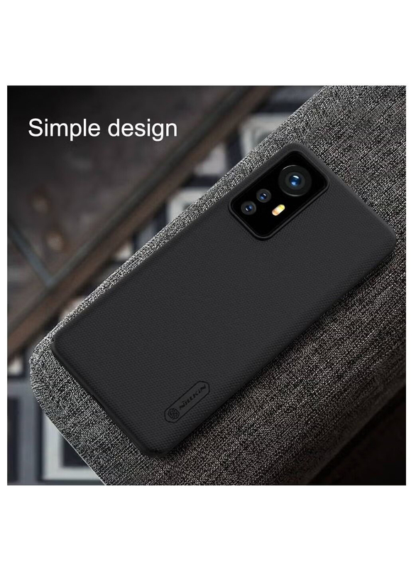 Nillkin Xiaomi 12/12X Super Frosted Shield Hard Mobile Phone Back Case Cover, Black