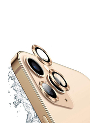 Techshare Apple iPhone 12 Pro Max Camera Lens Protector, 3 Pieces, Gold