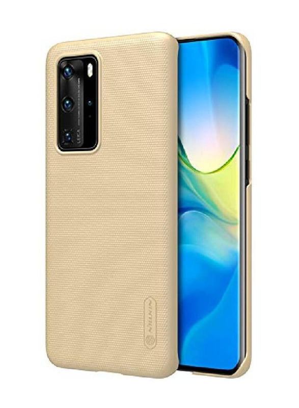 Nillkin Huawei P40 Pro Super Frosted Shield Back Hard Mobile Phone Case Cover, Gold