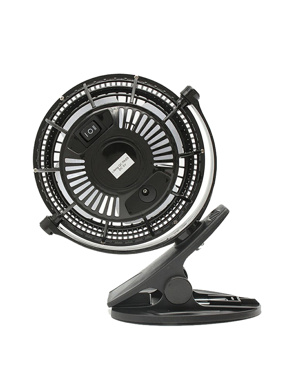 Mini USB Clip-On Desk Fan, FS015, Black