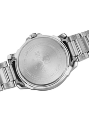 Curren Analog Watch for Men with Stainless Steel Band, Water Resistant, 8229BH, Silver-Silver/Grey