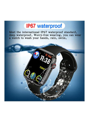 Waterproof Fitness Tracker Smartwatch, Black