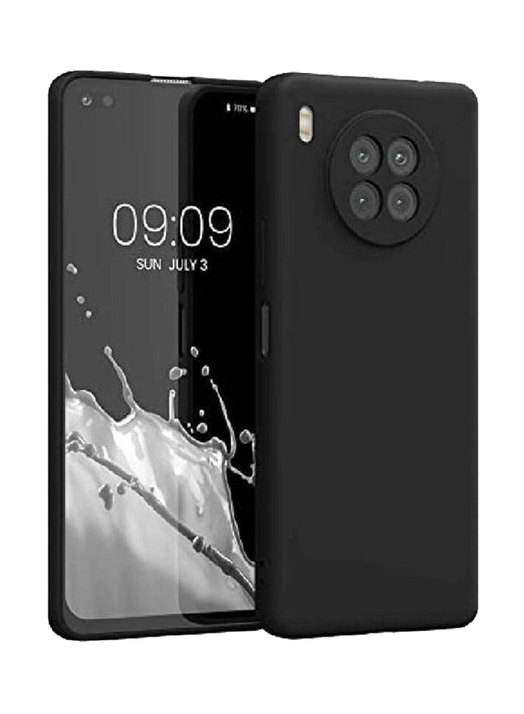 Huawei Nova 8i Protective Soft Silicone Back Mobile Phone Case Cover, Black