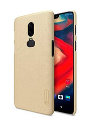 Nillkin OnePlus 6 Super Frosted Shield Hard PC Mobile Phone Case Cover, Gold