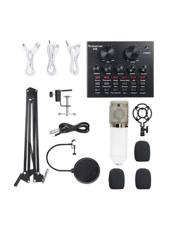 13-Piece Multi-Functional Live Sound Card Set, Multicolour