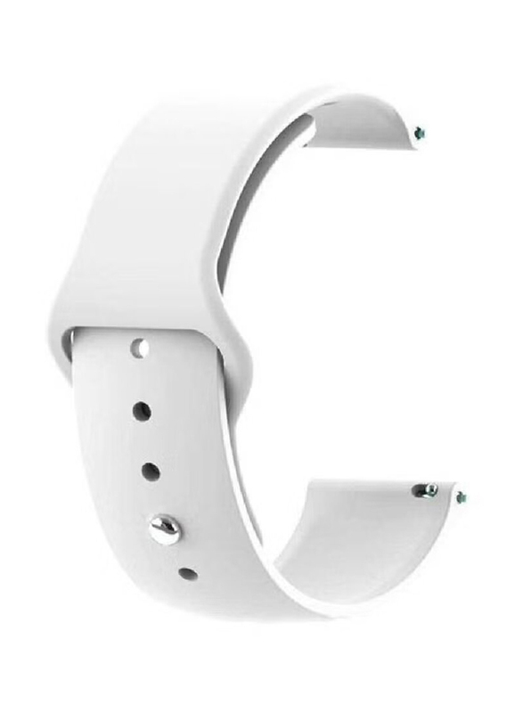 Replacement Soft Silicone Strap for Xiaomi Watch S1, White