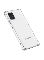 Samsung Galaxy A51 Protective Shock-Absorption Bumper Soft Mobile Phone Case Cover, Clear