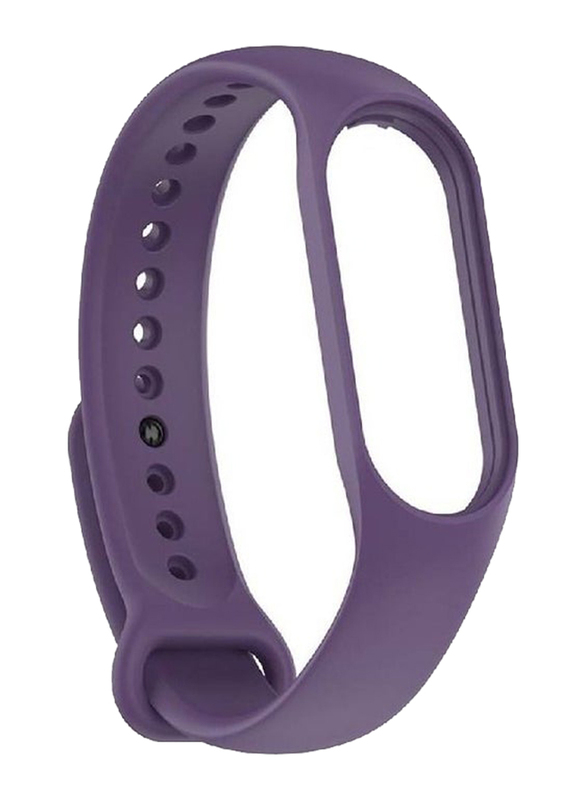 Silicone Replacement Wristband Waterproof Bracelet Strap for Xiaomi Mi Band 7, Purple