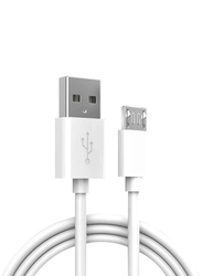 1-Meters Micro USB Cable, Fast Charging Micro USB for Smartphones/Tablets, White