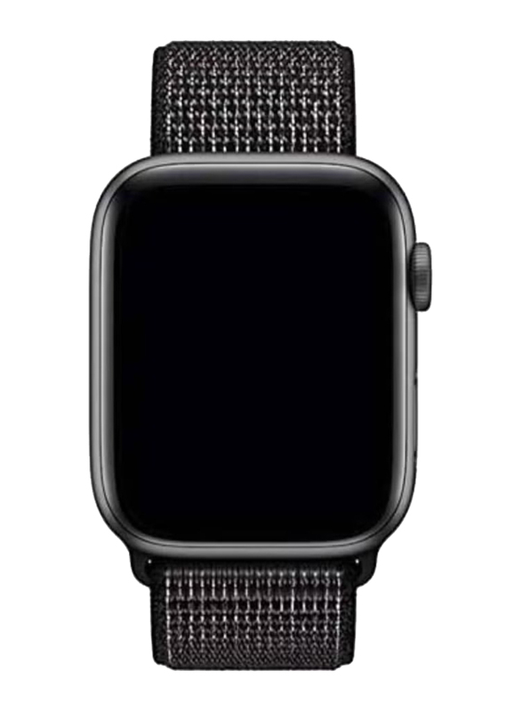 Replacement Nylon Band Strap for Apple Watch 44mm, Black