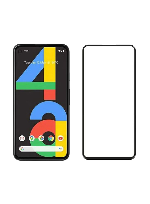 Google Pixel 4a Full Coverage Tempered Glass Screen Protector, Clear