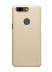 Nillkin OnePlus 5T Super Frosted Shield Hard PC Mobile Phone Back Case Cover, Gold