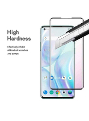 2-Piece OnePlus 8 Pro 5D Glass Screen Protector, Clear/Black