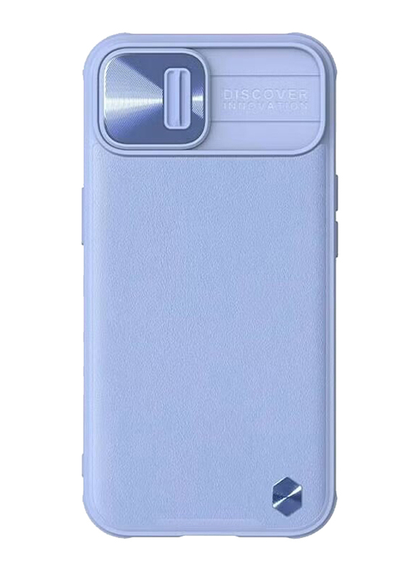 Nillkin Apple iPhone 13 CamShield Leather Mobile Phone Case Cover with Camera Slide Protection, Blue