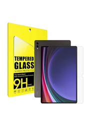 Hyx Samsung Galaxy Tab S9 Plus 12.4" 2023 9H Scratch Resistant Bubble Free Tempered Glass Screen Protector, Clear