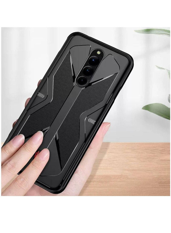 Olliwon Red Nubia Magic 8 Pro/8 Pro+ Protective Shockproof Soft Silicone Back Mobile Case Cover, Black