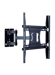 Single Monitor Arm Television Screw Bracket Multi-directional Motion for 26-55 Inch, 22-50 Inch LCD/LED TV's, Black