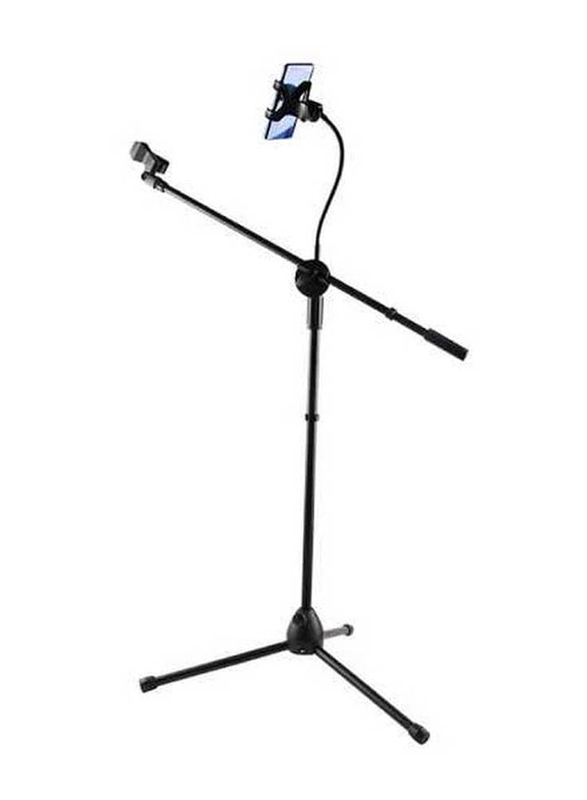 Adjustable Microphone Tripod Stand, Black