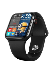 HW16 44mm Smartwatch with Rotating Side Button & Split Screen, Black