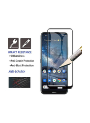 Nokia 8.3 5g 9H Hardness HD Tempered Glass Screen Protector, Clear/Black