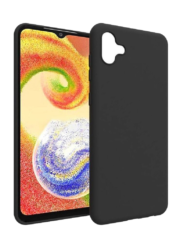 Samsung Galaxy A04 Protective Soft Silicone Mobile Phone Case Cover, Black