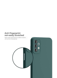 Samsung Galaxy A73 5G Protective Shockproof Soft Liquid Silicone Mobile Phone Case Cover, Green