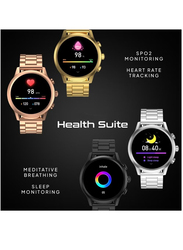 Haino Teko Full Screen Touch Heart Rate Monitoring Ultra Smartwatch with Bluetooth Calling, Gold