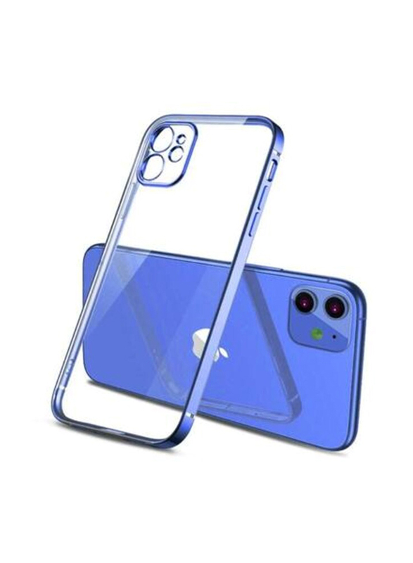 Apple iPhone 11 Electro Plated Silcone Mobile Phone Case Cover, Blue