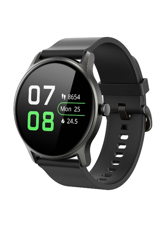 Ultra-Long Battery Life Heart Rate and Activity Tracking Smartwatch, Black