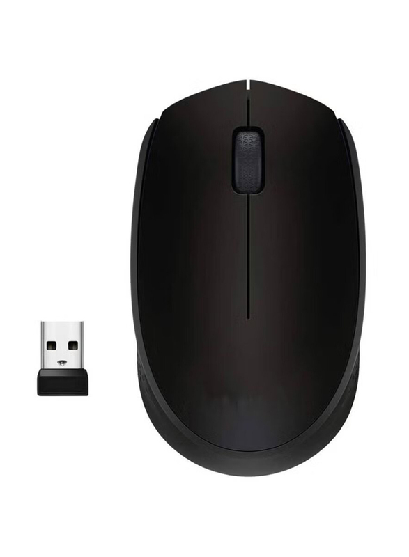 M171 Wireless Optical Mouse for PC, Mac, Laptop, 2.4 GHz with USB Mini Receiver, Black