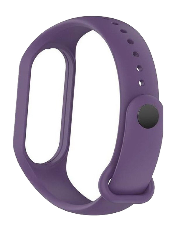 Silicone Replacement Wristband Waterproof Bracelet Strap for Xiaomi Mi Band 7, Purple
