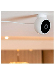 2K Magnetic Mount Home Security Camera, White