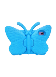 Apple iPad Mini 6th Gen Kids EVA Butterfly Stand Soft Tablet Back Case Cover, Blue