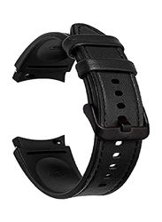 Leather Replacement Band for Samsung Galaxy Watch 4, Black