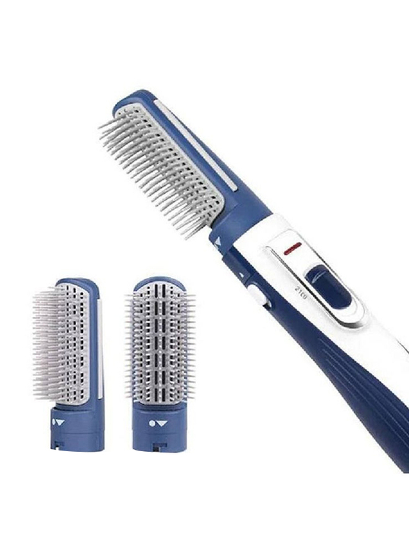 Enzo High Density Hot Air Hair Brush, EN-505, White/Blue