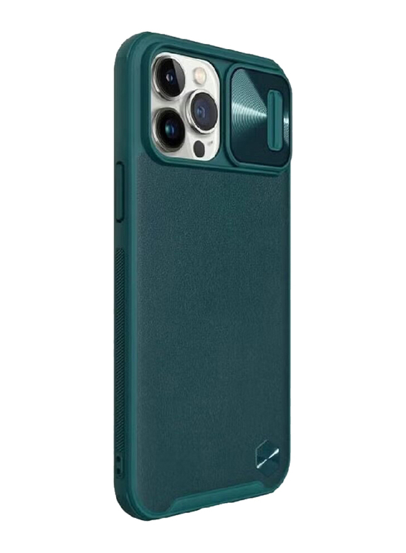 Nillkin Apple iPhone 13 Pro Max CamShield Leather Mobile Phone Case Cover with Camera Protection, Green