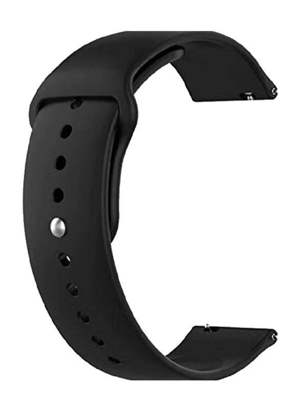 Replacement Soft Silicone Strap for Xiaomi Watch S1 Active, Black