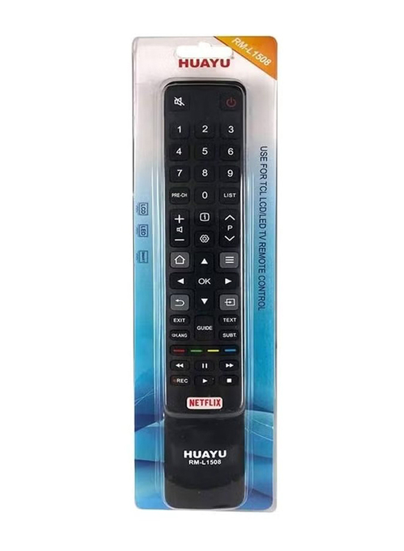 Huayu Replacement for TCL Remote Control Smart LCD LED TV's, Black